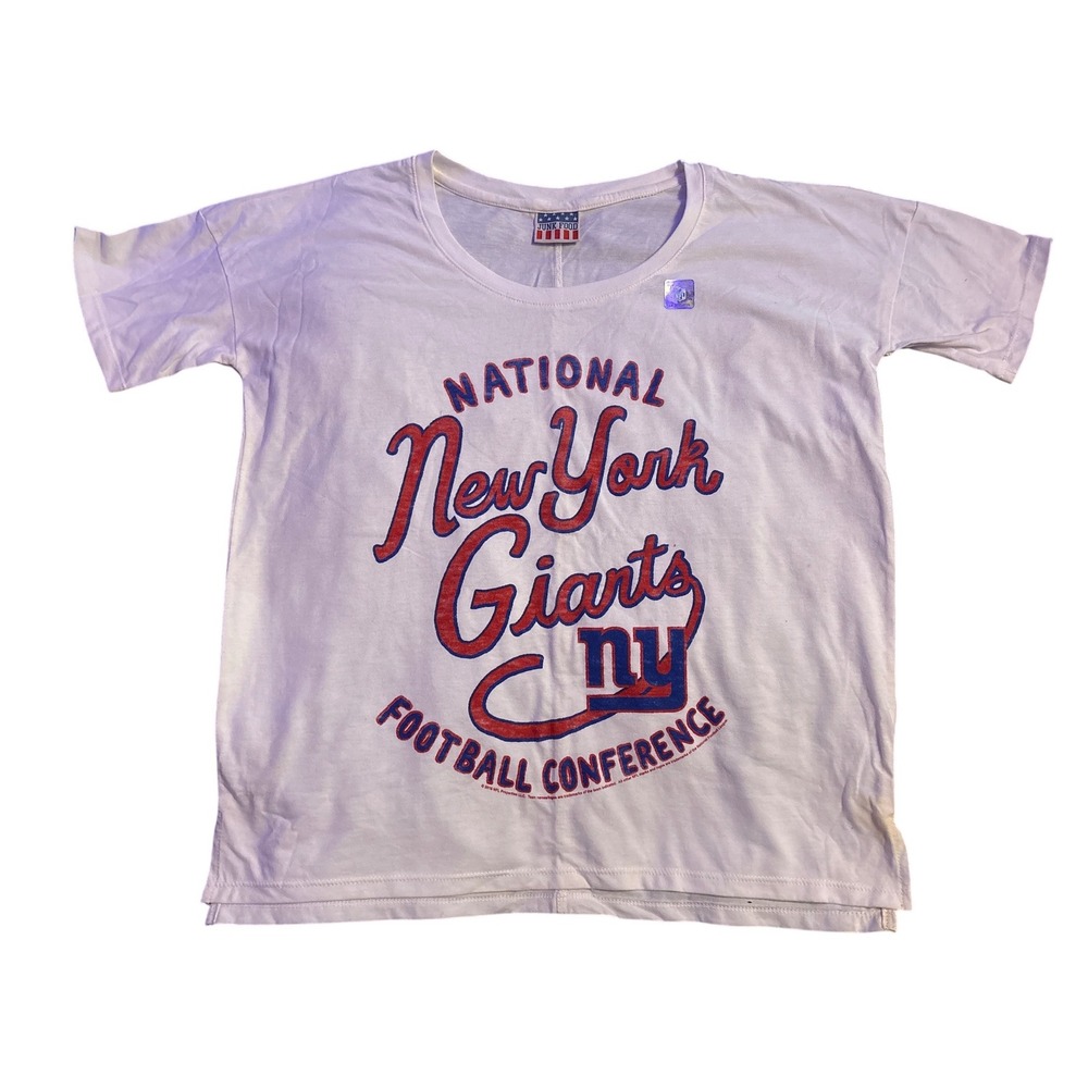 NEW Junk Food NFL New York Giants National Football Conference Graphic Tee  M